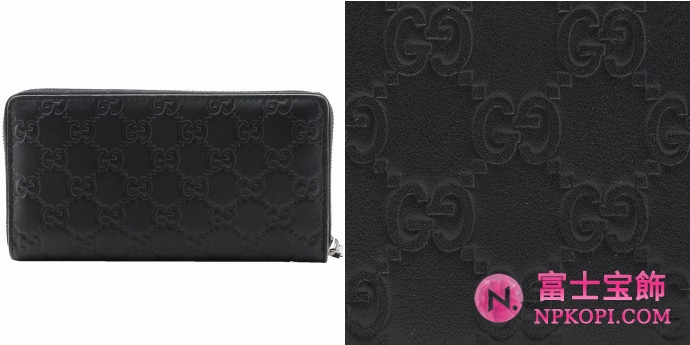 GUCCI/グッチ 2012年春夏AVELグッチシマGG柄ラウンドファスナー長財布 244994 A0V1R 1000 